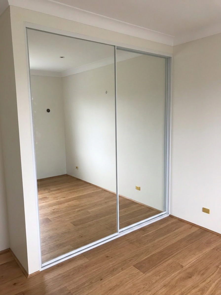 Mirror Infills with White Frames and Tracks